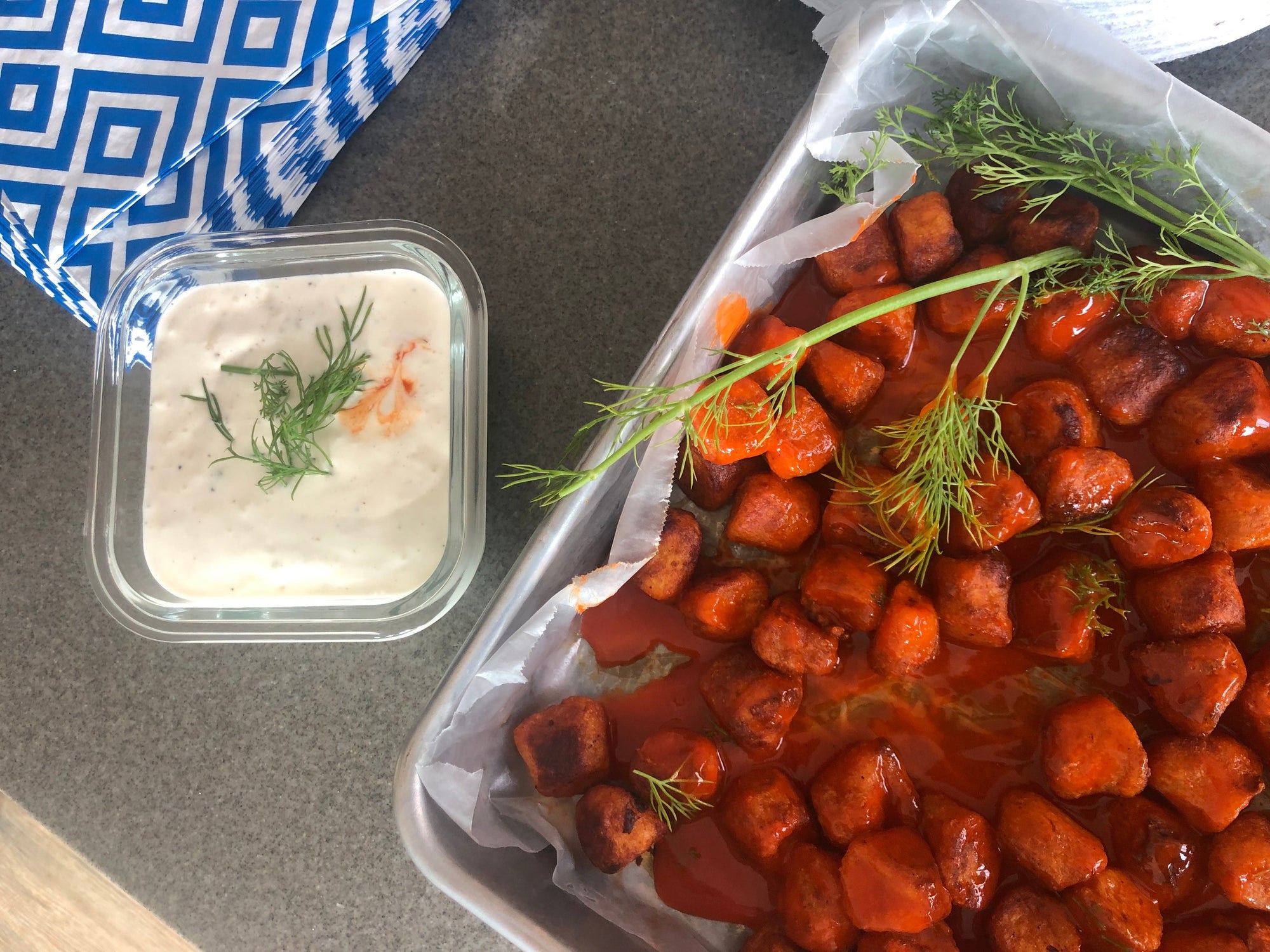 Buffalo Cauliflower Bites