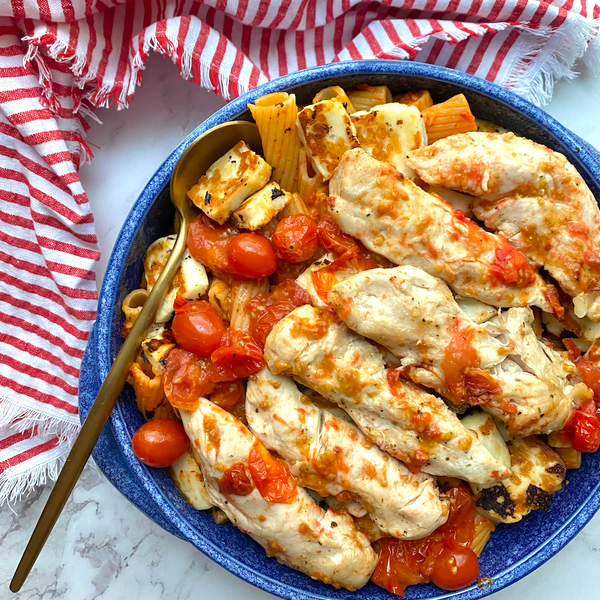 Halloumi Pasta with Chicken