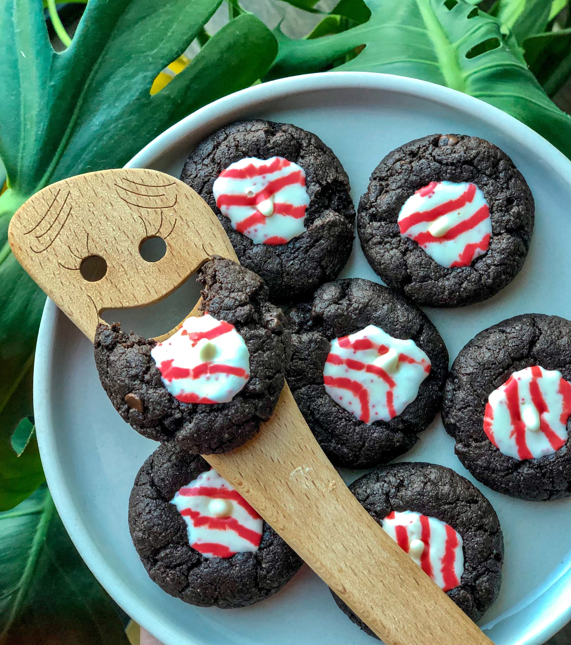 Chocolate Peppermint Cookies for Santa