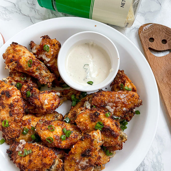 Air Fryer Garlic Parmesan Wings