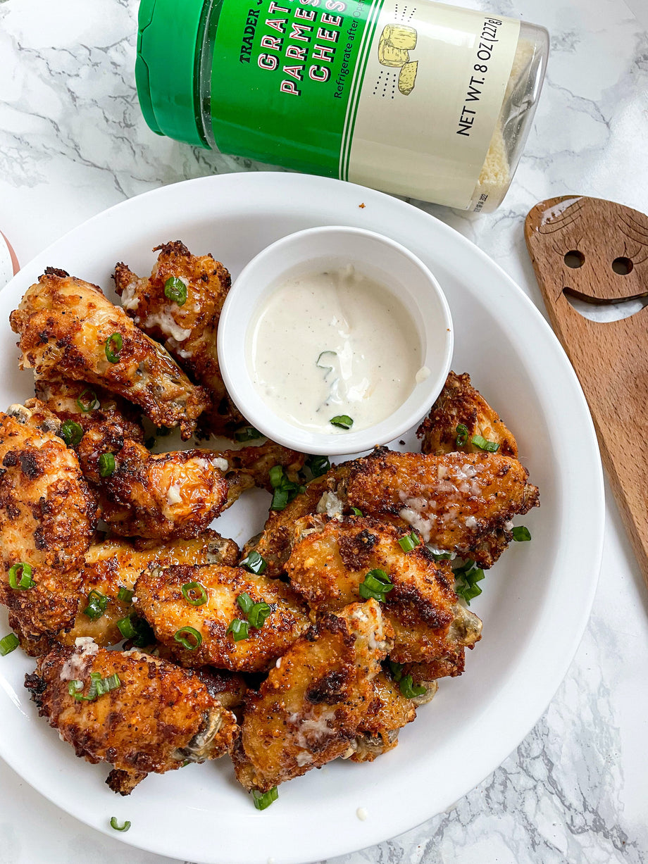 Air Fryer Garlic Parmesan Wings