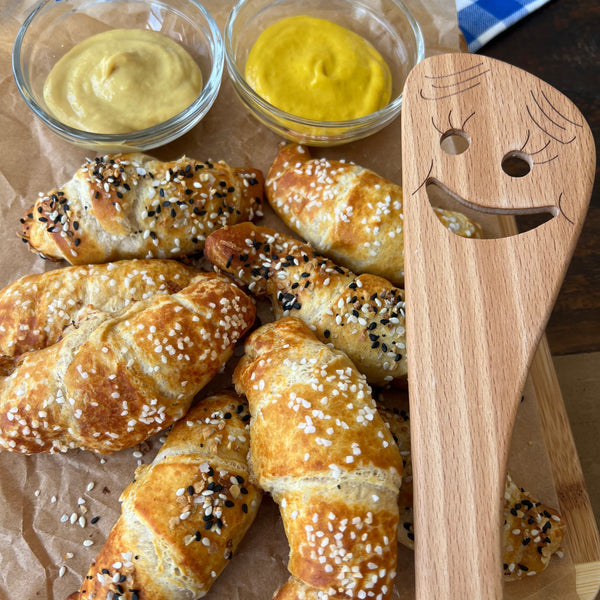 Soft Pretzel Crescent Rolls
