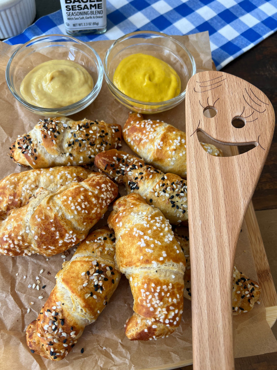 Soft Pretzel Crescent Rolls