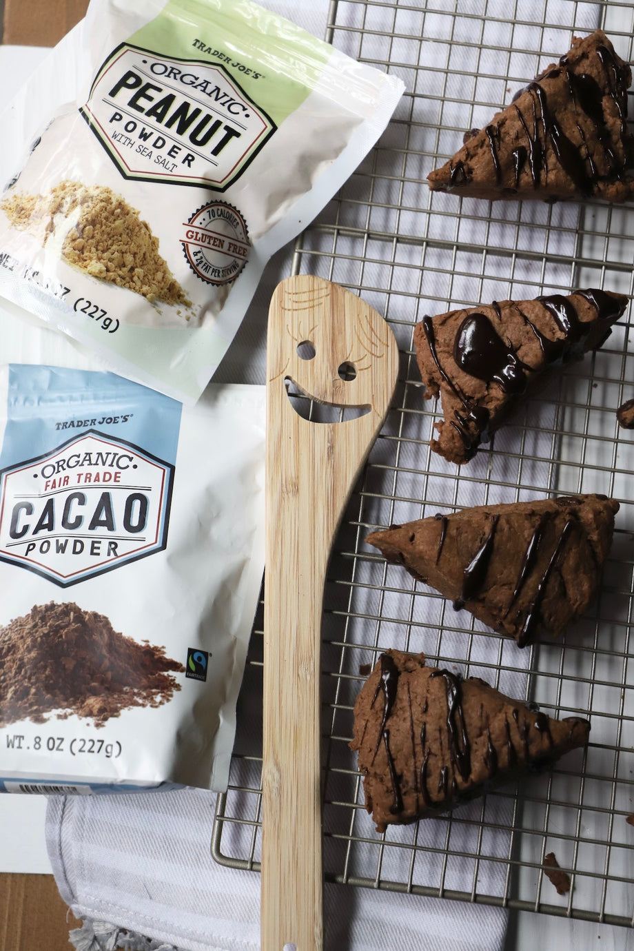 Cocoa Peanut Butter Scones