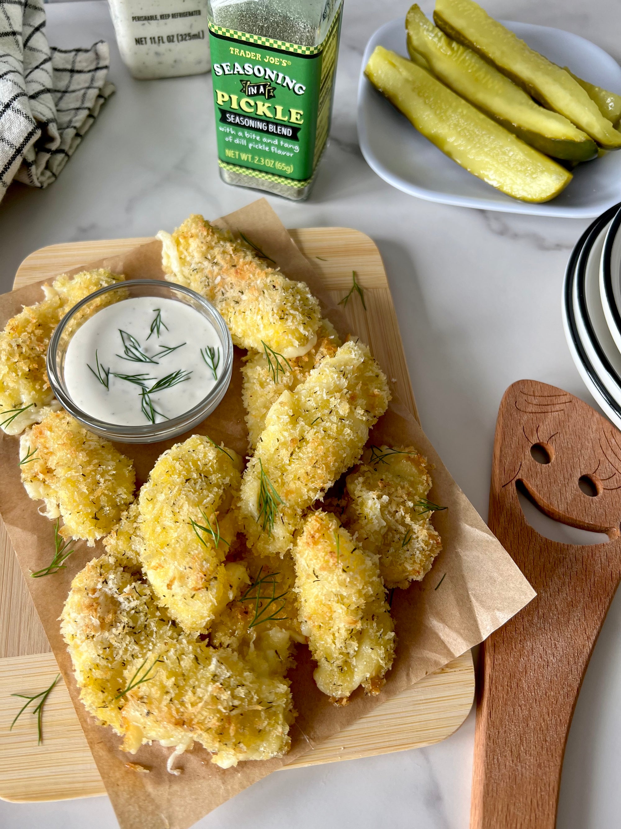 Crispy Dill Pickle Cheese Curds