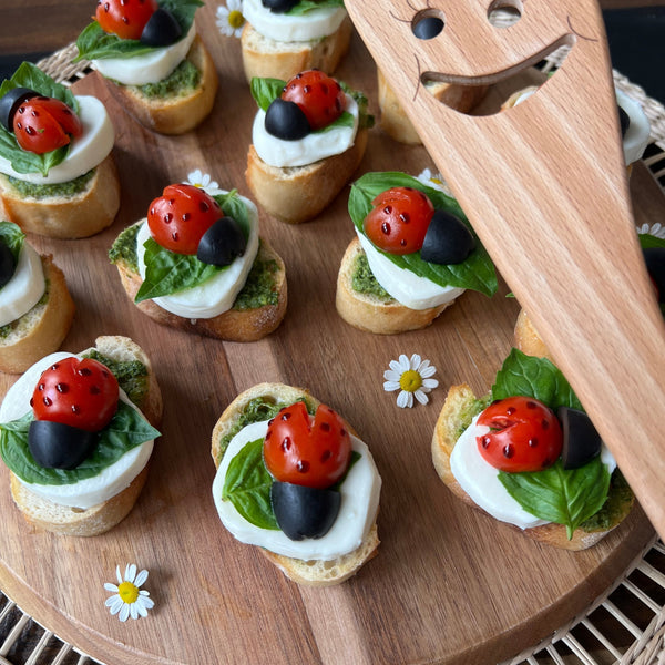 Ladybug Caprese Bites
