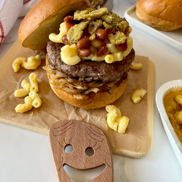 Hatch Chile Mac & Cheese Burger