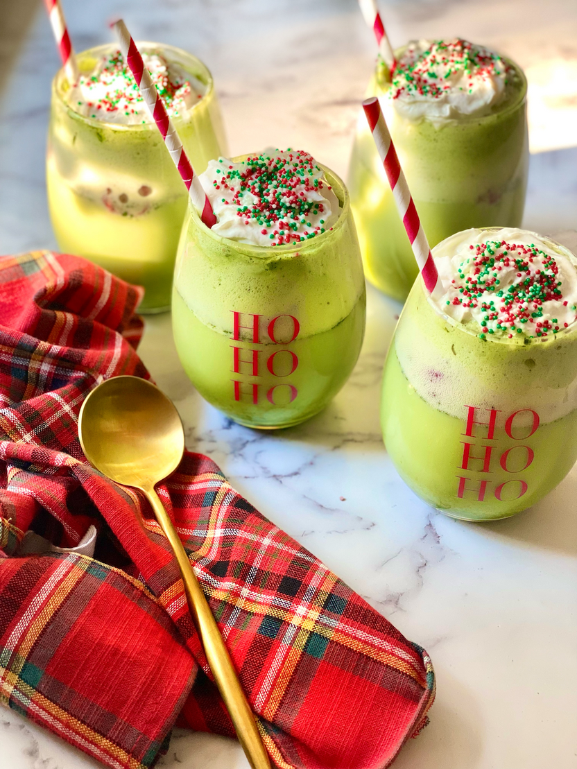 Green Tea Matcha Christmas Float