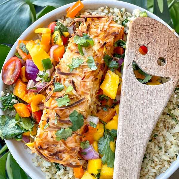 Coconut Salmon with Mango Salsa