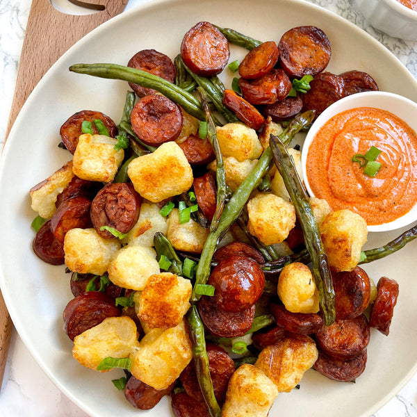 Cajun Air Fryer Cauliflower Gnocchi