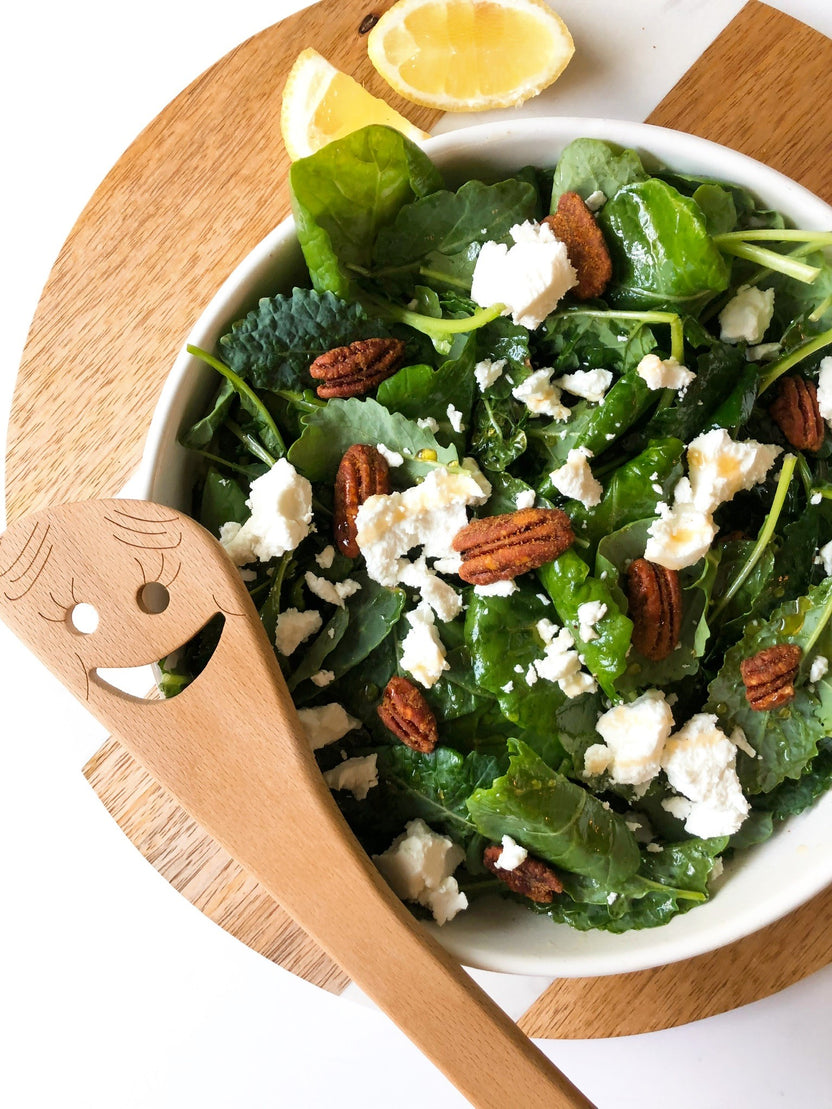 Kale & Goat Cheese Salad Pat Cooks