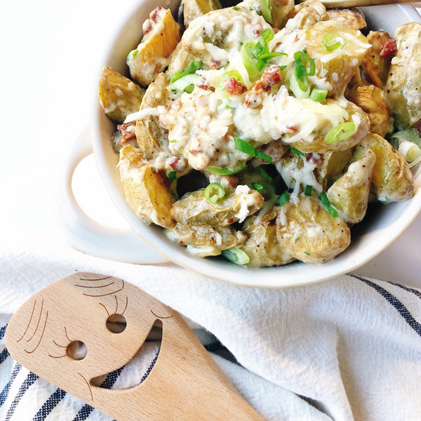 Loaded Air Fried Potato Salad