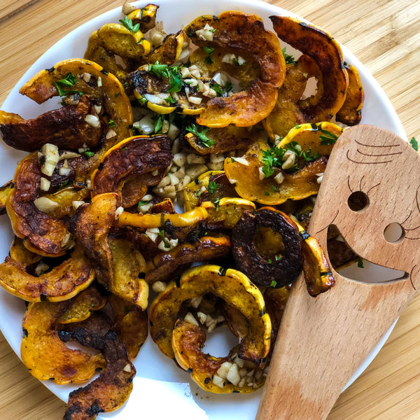 Garlic Truffle Delicata Squash Fries