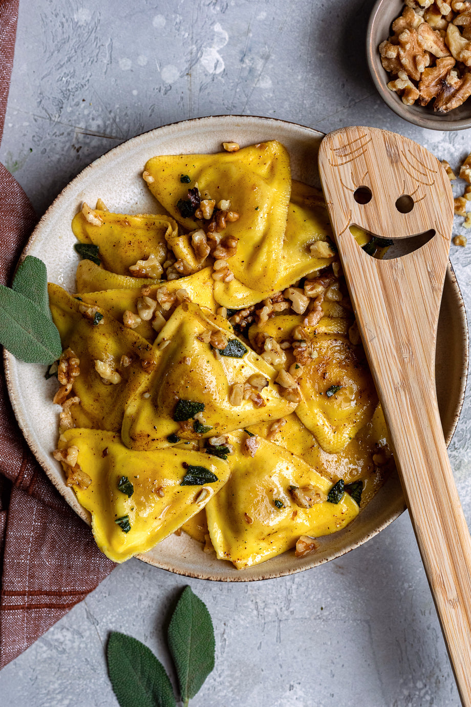 Butternut Squash Ravioli With Sage Butter Sauce