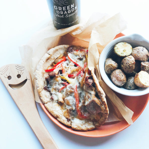 Philly Cheesesteak Pitas