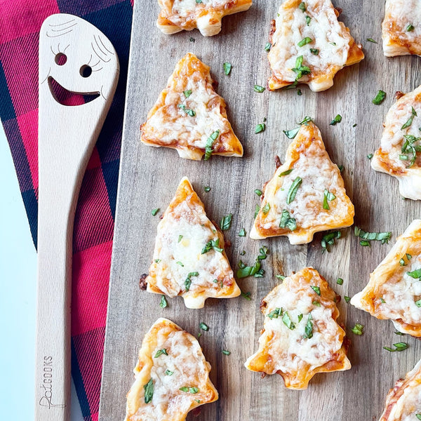 Puff Pastry Pizza Christmas Trees