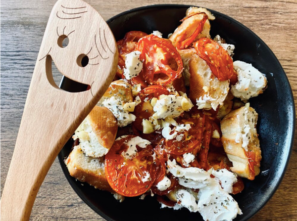French Bread with Balsamic-Glazed Tomatoes