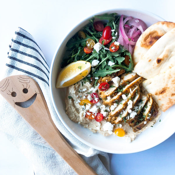 Chicken Shawarma Hummus Bowls