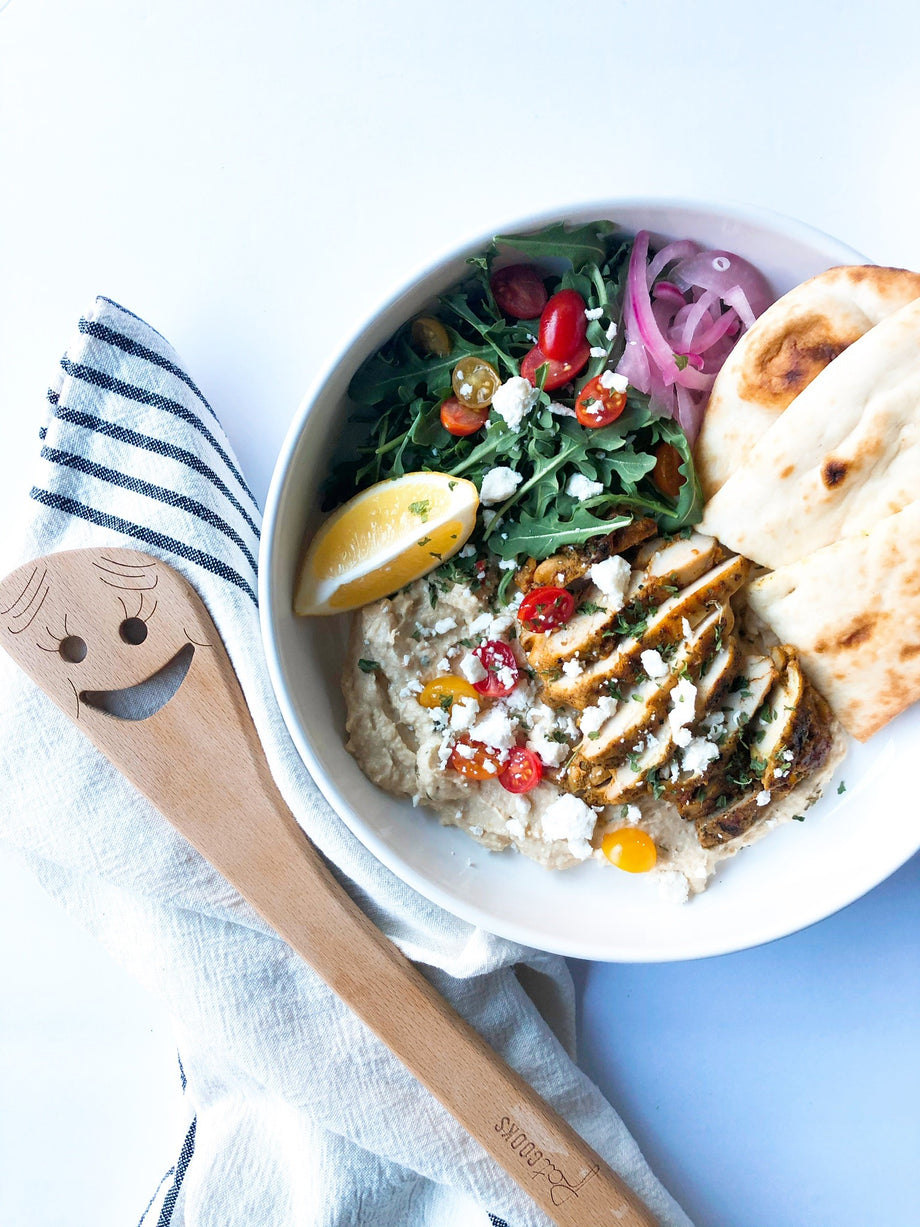 Chicken Shawarma Hummus Bowls