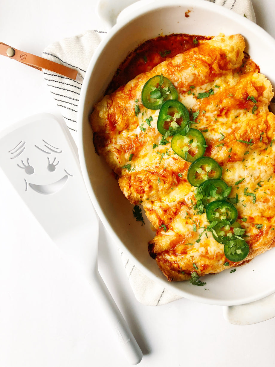 Simple Red Chicken Enchiladas