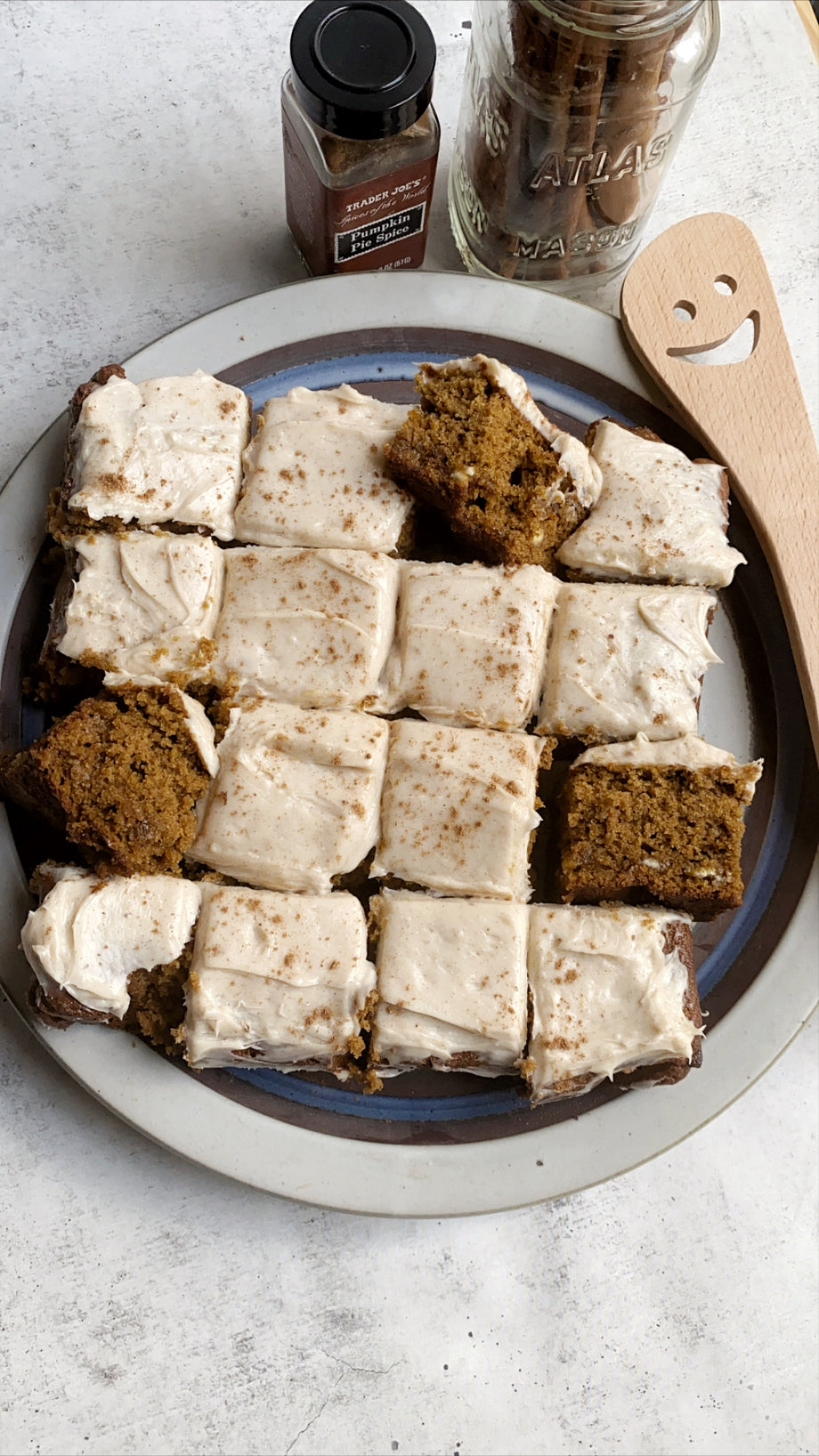 Pumpkin Cake with White Chocolate Chips & Pumpkin Spice Frosting