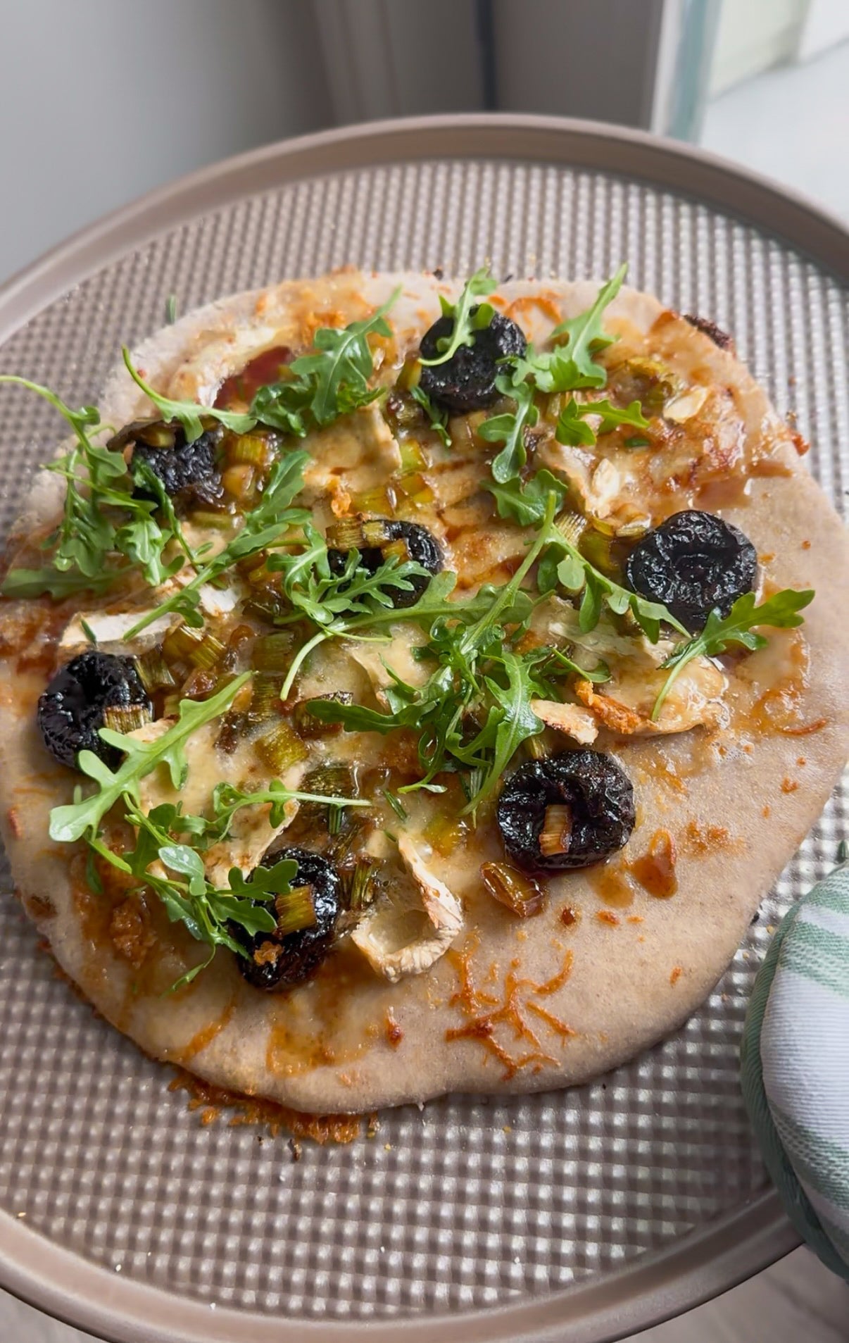 Brie, Prune & Mozzarella Pizza