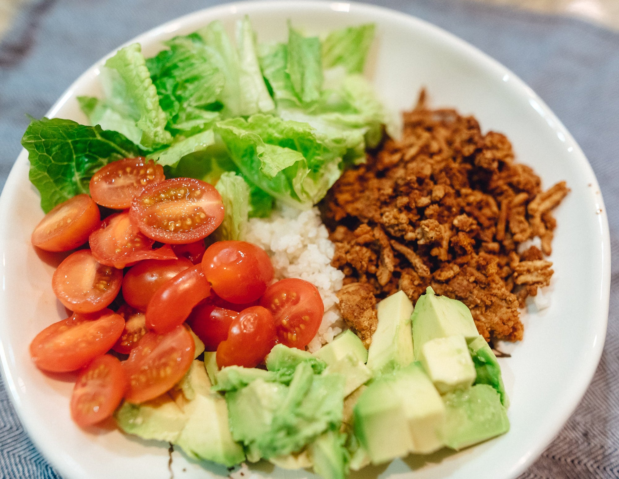 Cauliflower Rice Taco Bowl