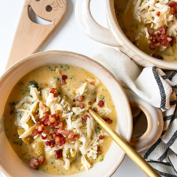 Unexpected Cheddar, Broccoli & Potato Soup