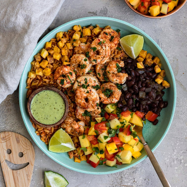 Cuban Shrimp Bowls