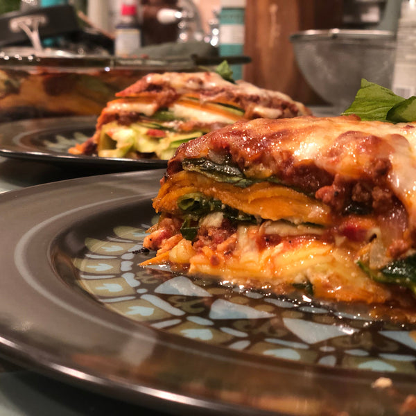 Zucchini and Sweet Potato Lasagna