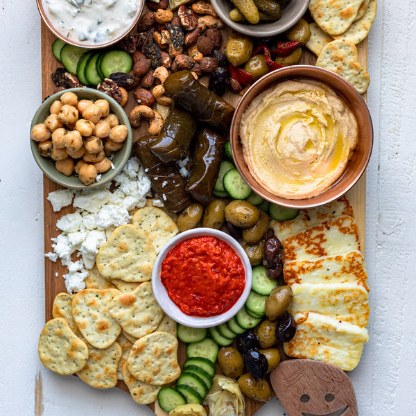 Greek Inspired Snack Board