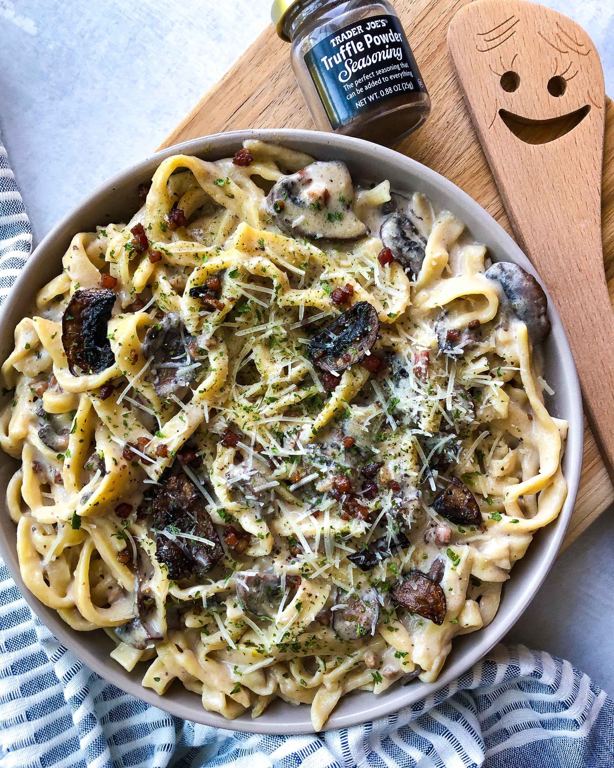 Truffle Pasta Sauce with Crispy Pancetta