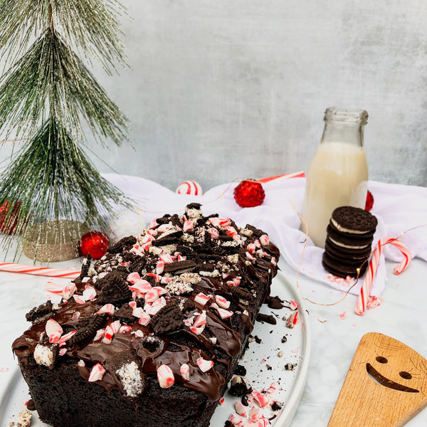 Chocolate Peppermint Loaf Cake