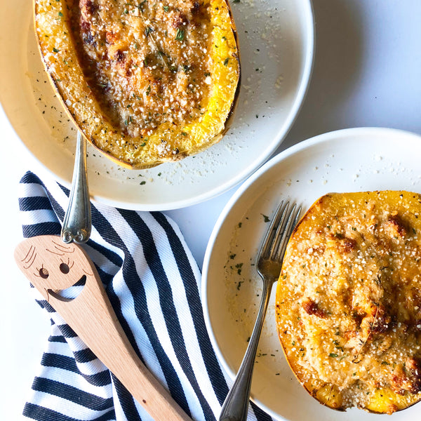 Sausage Stuffed Spaghetti Squash