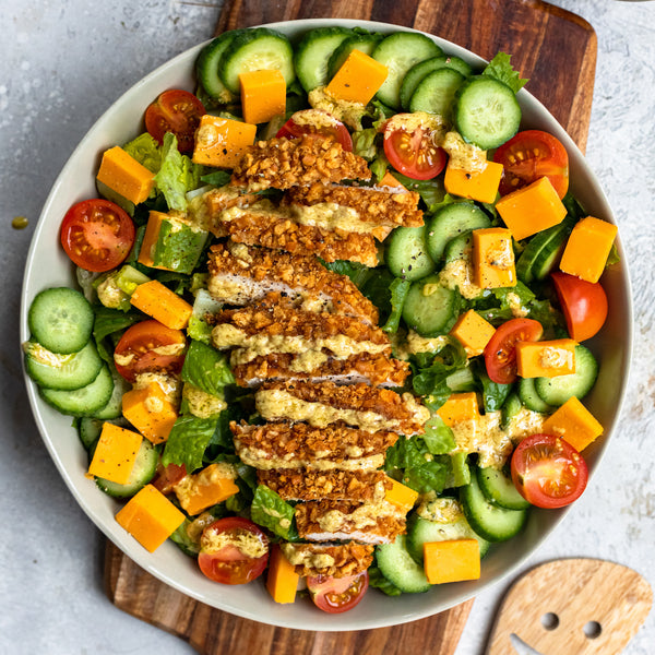 Pretzel Crusted Chicken Salad