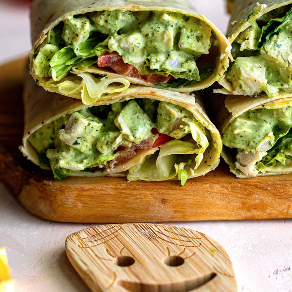 Pesto Chicken Salad Wrap