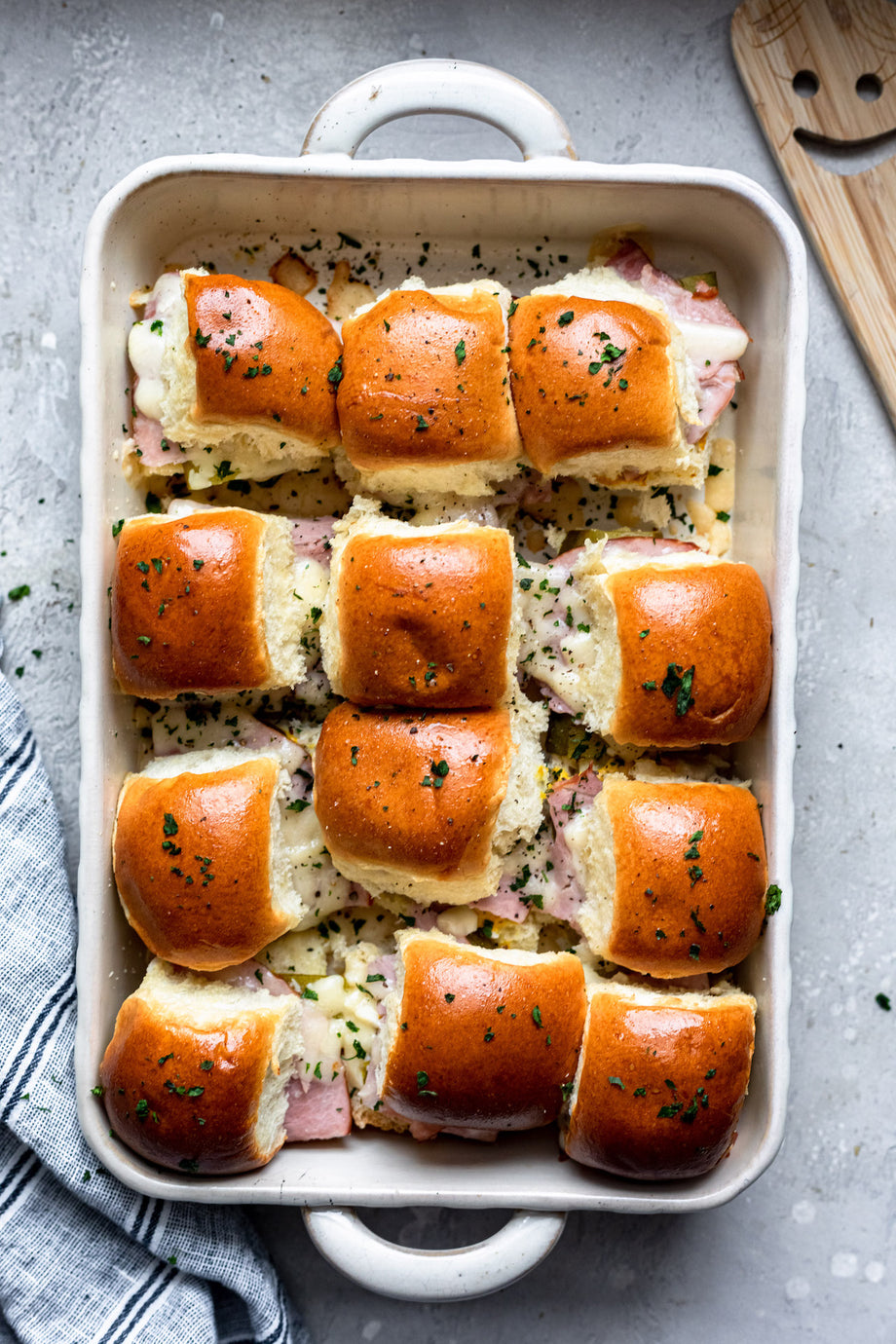 Ham, Cheddar & Dill Pickle Sliders