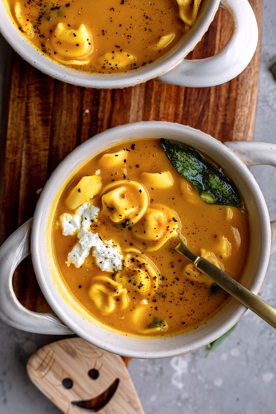 Butternut Squash Tortellini Sage Soup
