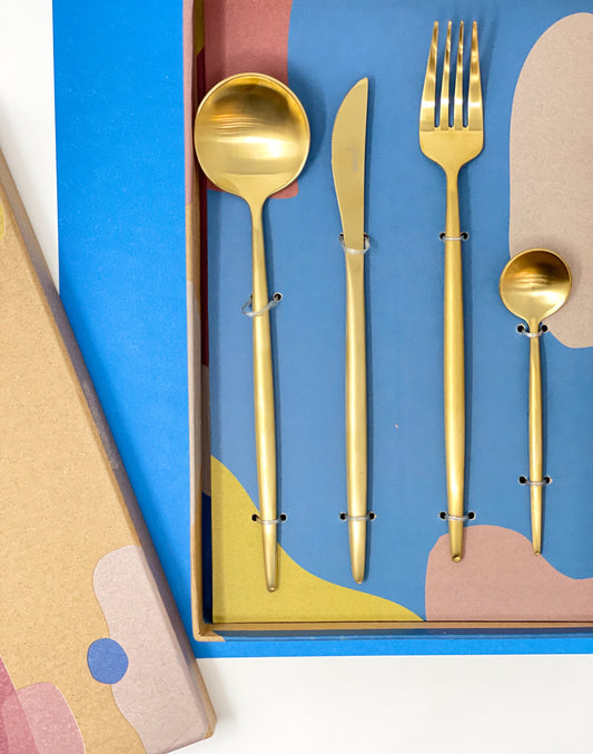 One Person Golden Hour Flatware Set
